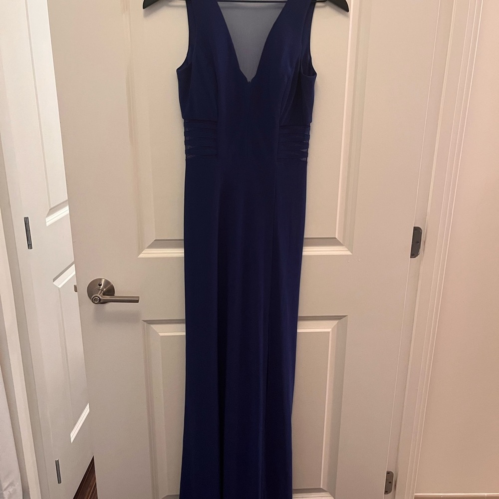 Morgan & Co. Navy Sleeveless Maxi Dress